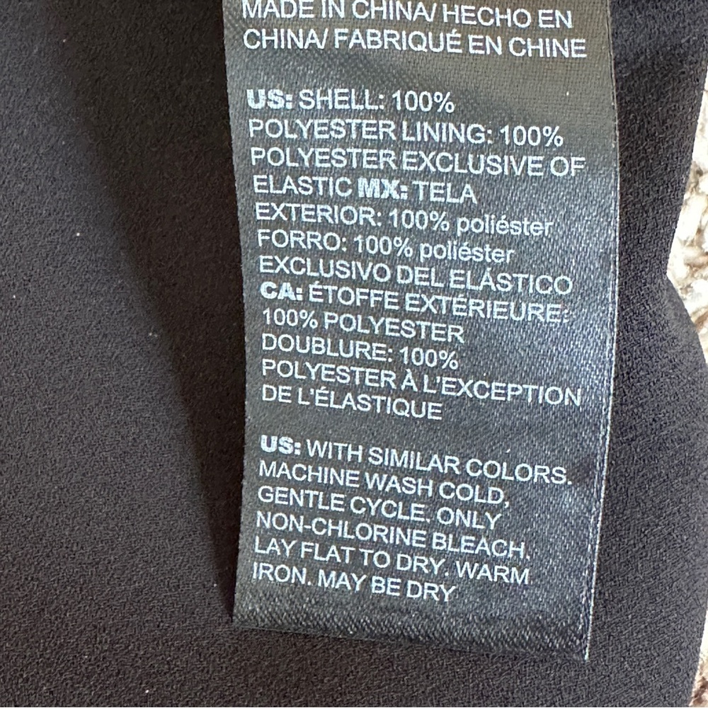 WHBM Fit Flare Dress Swing Feminine Flowy Black Floral Chifon Size 2 Sleeveless - Picture 11 of 15